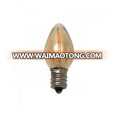 Vintage LED Night Light C7 1W Amber Glass Filament LED Bulb E14 E12