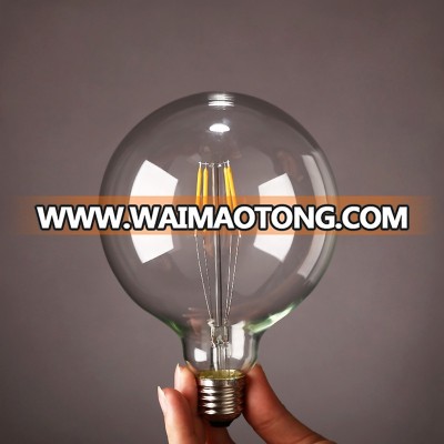 E27 Dimmable Globe Led Filament Bulb G125 4W Decorative